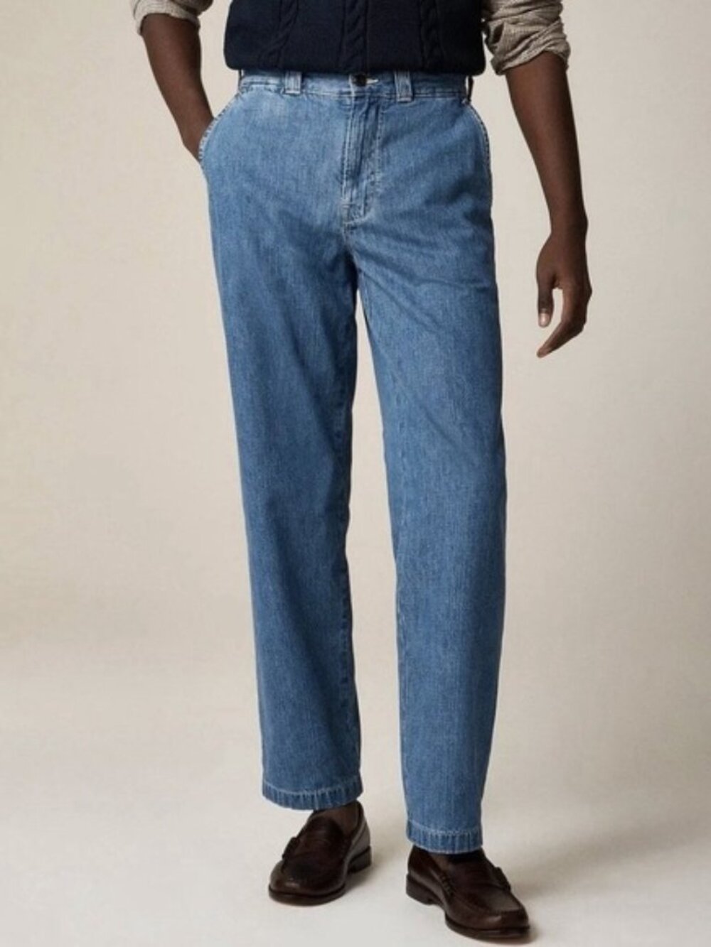 J. Crew Classic Trouser Denim Pants Straight Leg